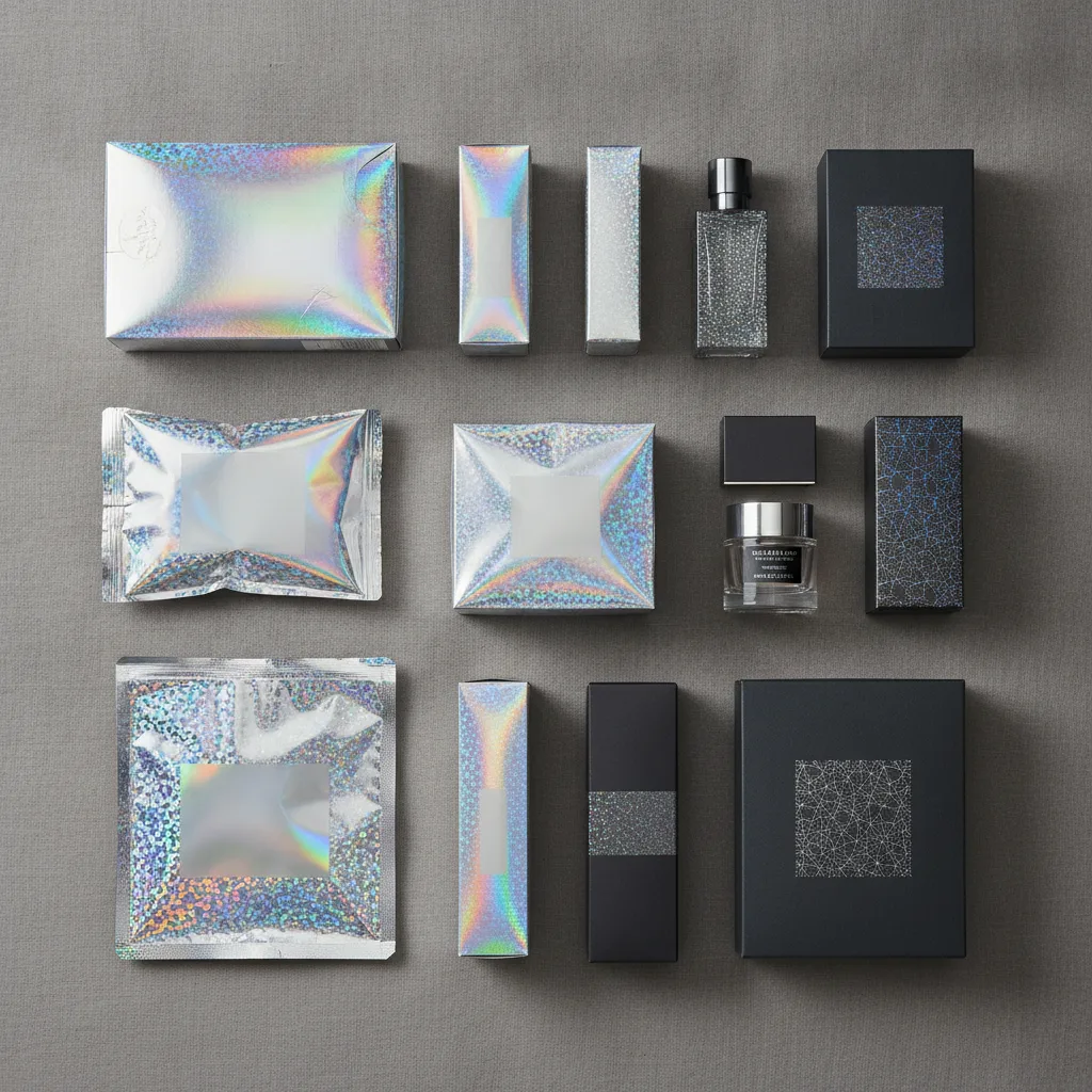 foil holographique packaging