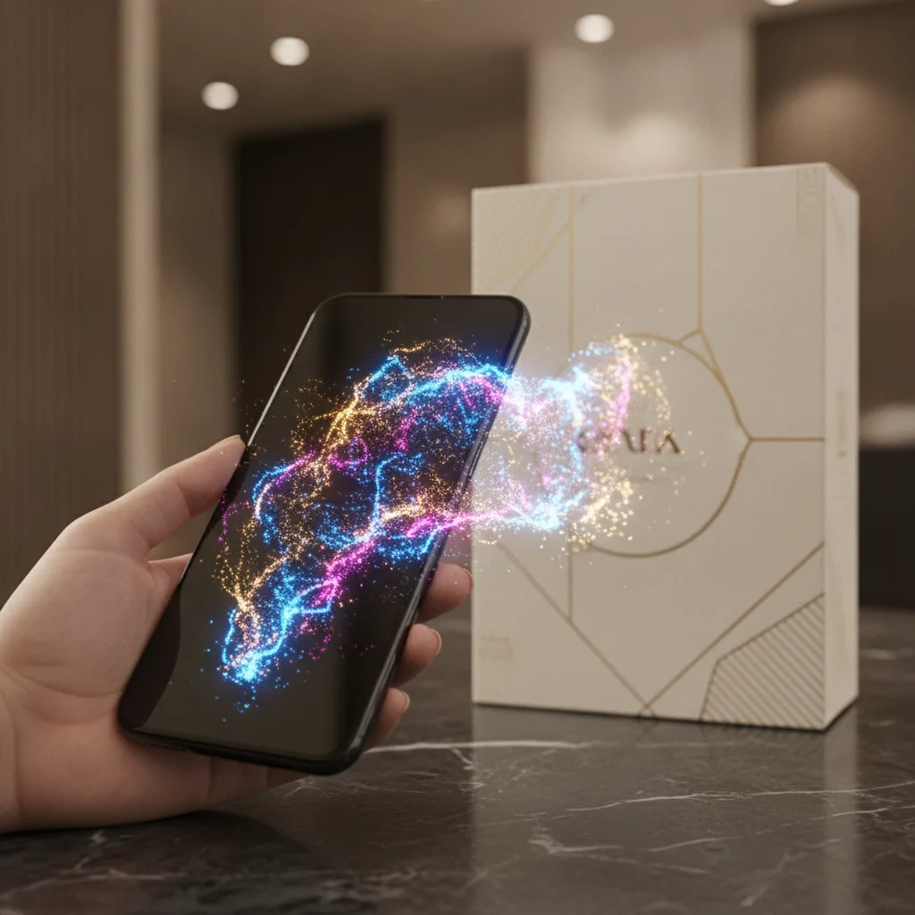 packaging connecté réalité augmentée luxe