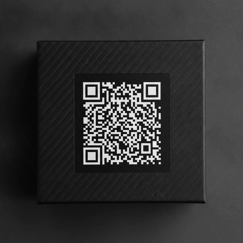 QR code premium packaging luxe expérience QR code premium packaging luxe expérience