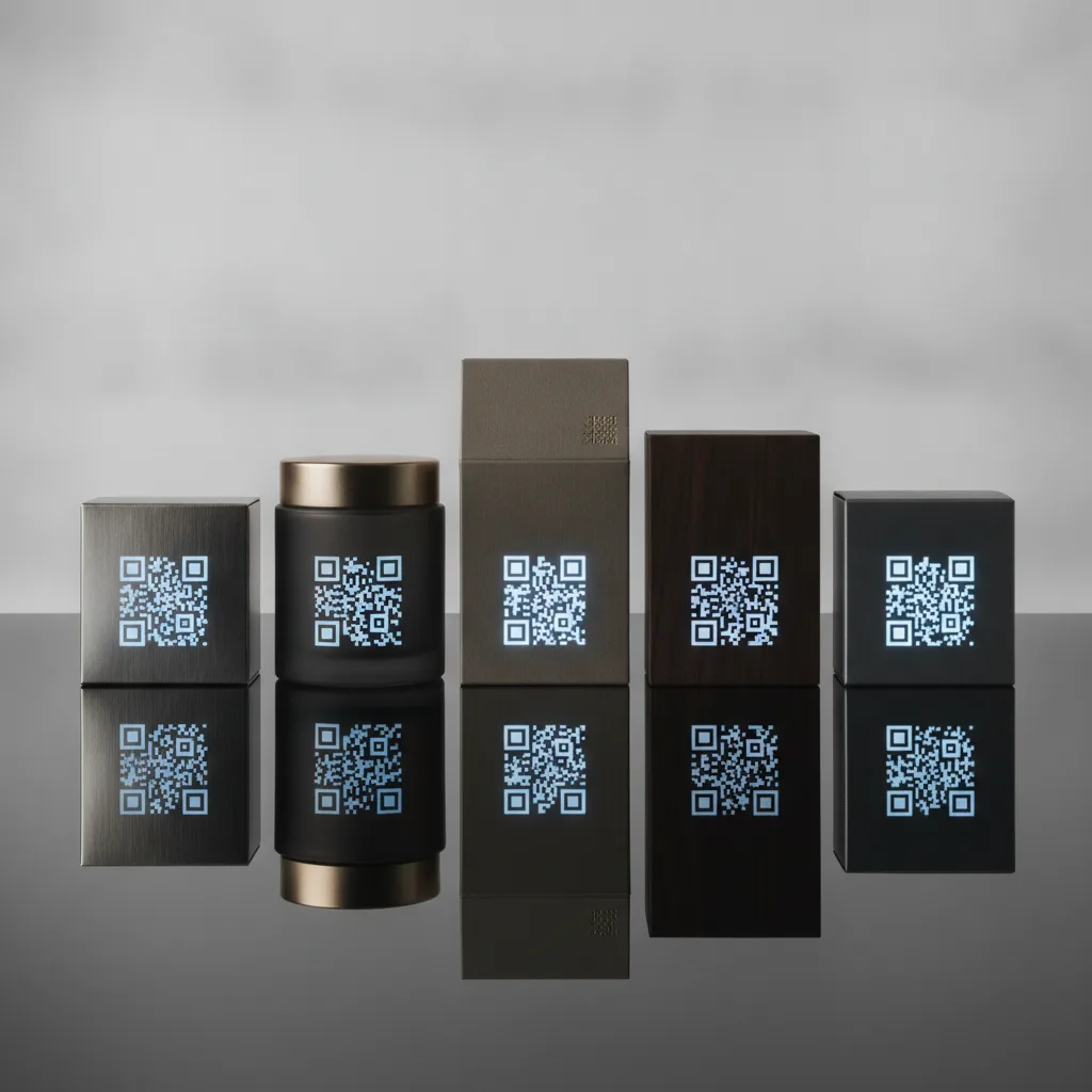 QR code premium packaging luxe expérience QR code premium packaging luxe expérience
